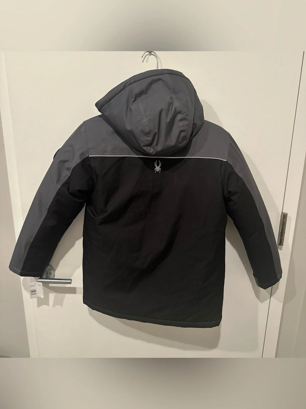 Spyder Boys 3-in-1 Systems Jacket Parka Detachable Hood Black Grey New M (10/12)